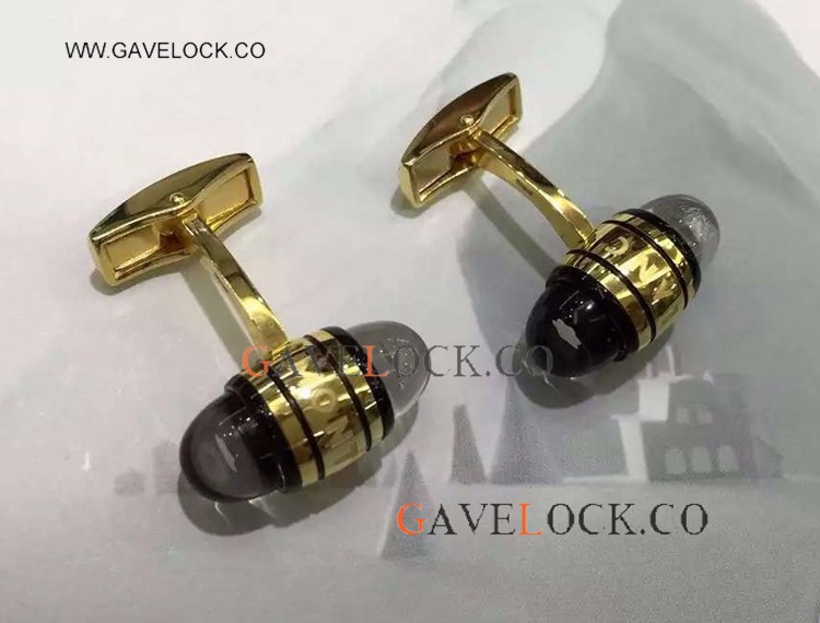 AAA Cheap Replica Montblanc Cufflinks Gold Luxury Gift For Father's Day